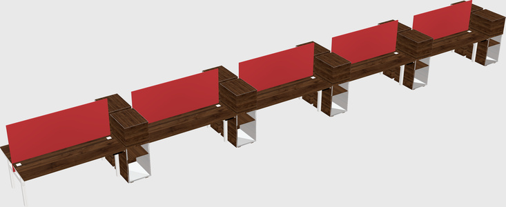 Shared Electric Desk + Cabinet
