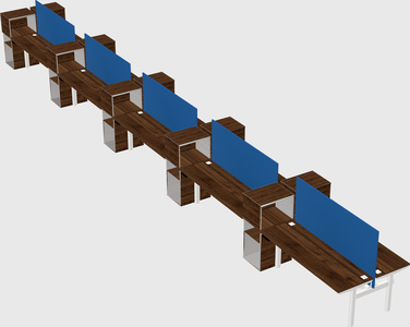 Shared electric desk + cabinet