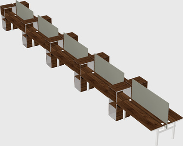 Shared electric desk + cabinet