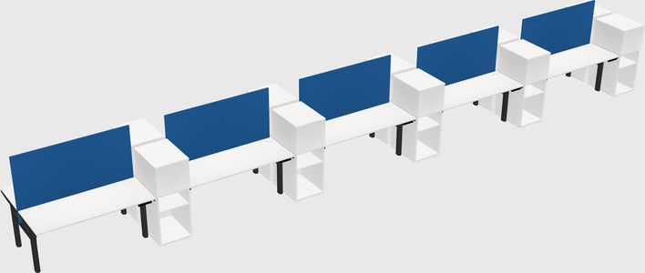 Shared electric desk + cabinet