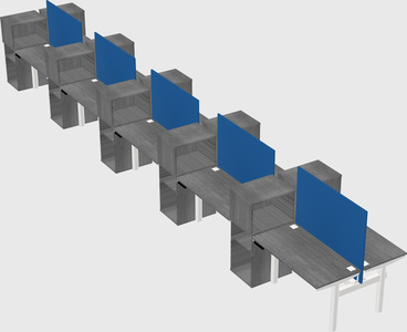 Shared electric desk + cabinet
