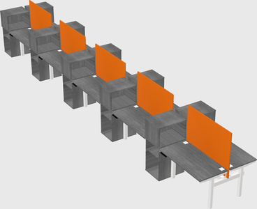 Shared electric desk + cabinet