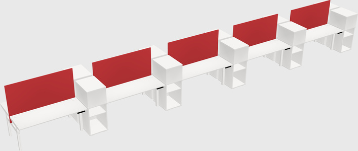 Shared Electric Desk + Cabinet