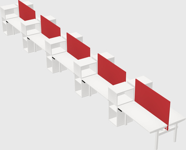 Shared electric desk + cabinet