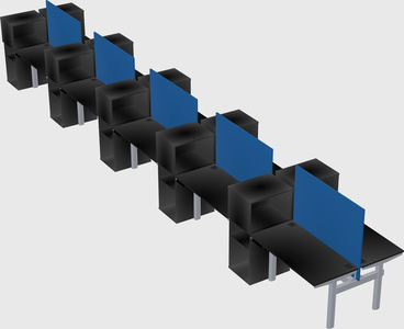 Shared electric desk + cabinet