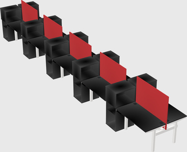 Shared electric desk + cabinet