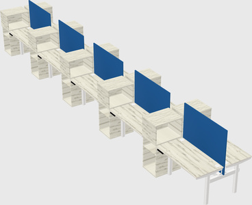Shared electric desk + cabinet