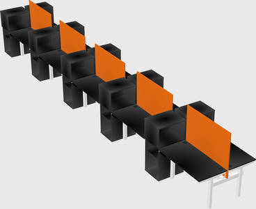 Shared electric desk + cabinet