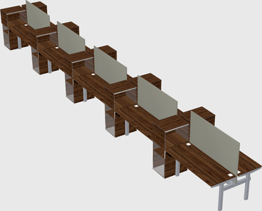 Shared electric desk + cabinet