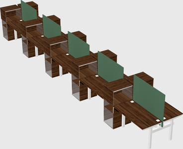 Shared electric desk + cabinet