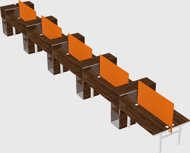 Shared electric desk + cabinet