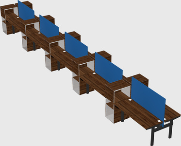 Shared electric desk + cabinet