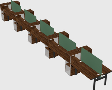 Shared electric desk + cabinet