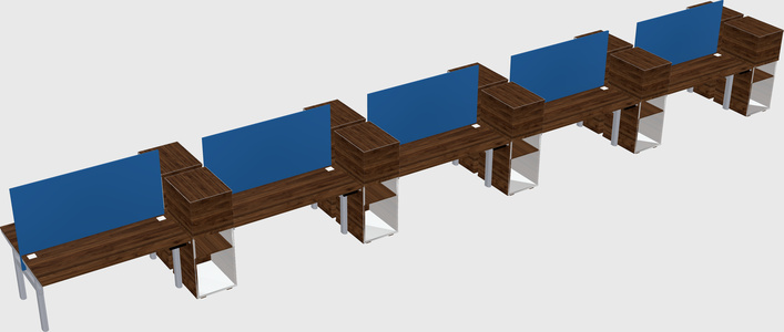 Shared electric desk + cabinet