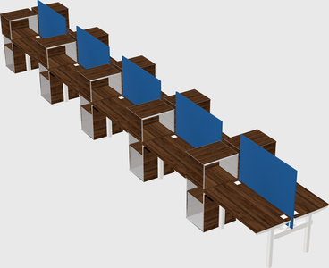 Shared electric desk + cabinet
