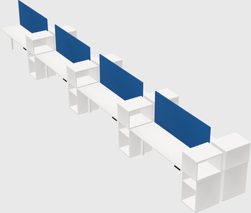 Shared electric desk + cabinet