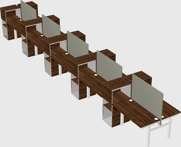 Shared electric desk + cabinet