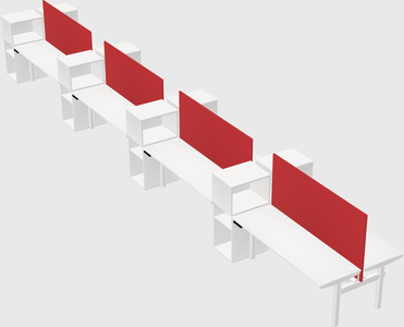Shared electric desk + cabinet
