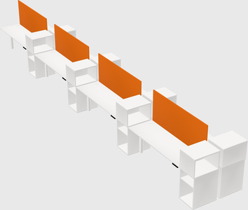 Shared electric desk + cabinet