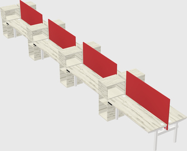 Shared electric desk + cabinet