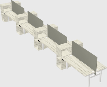 Shared electric desk + cabinet