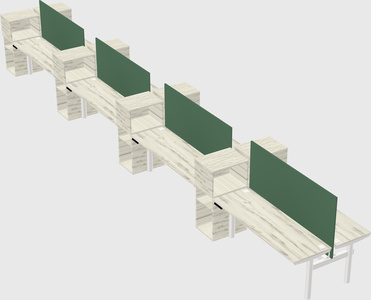 Shared electric desk + cabinet