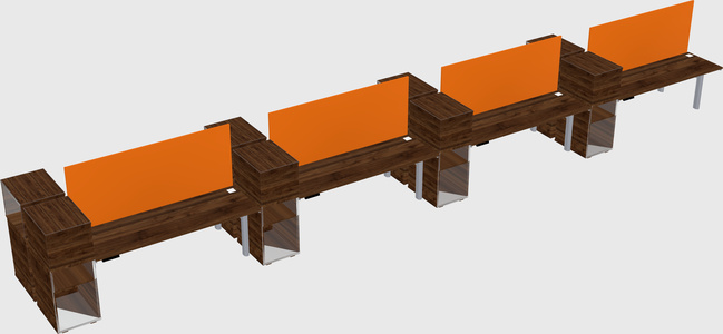 Shared electric desk + cabinet