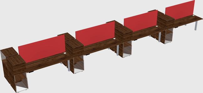 Shared electric desk + cabinet