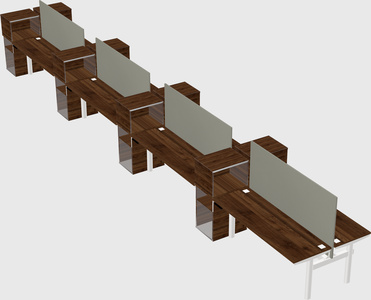 Shared electric desk + cabinet