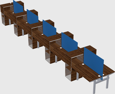 Shared electric desk + cabinet