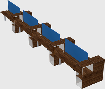 Shared electric desk + cabinet