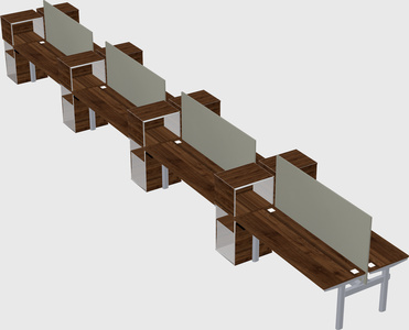 Shared electric desk + cabinet