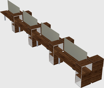 Shared electric desk + cabinet