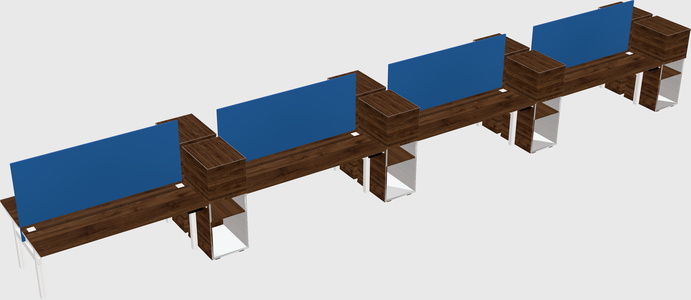 Shared electric desk + cabinet