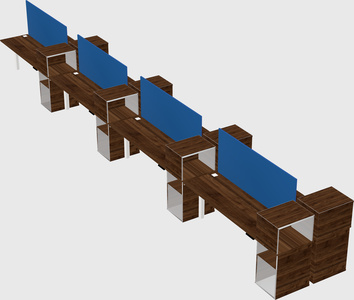 Shared electric desk + cabinet
