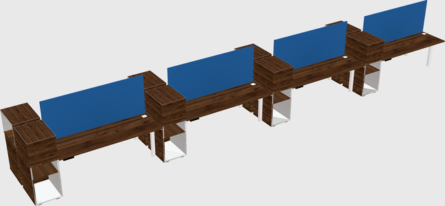 Shared electric desk + cabinet