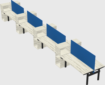 Shared electric desk + cabinet