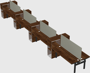 Shared electric desk + cabinet