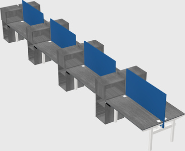 Shared electric desk + cabinet