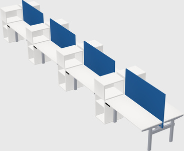 Shared electric desk + cabinet