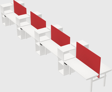 Shared electric desk + cabinet