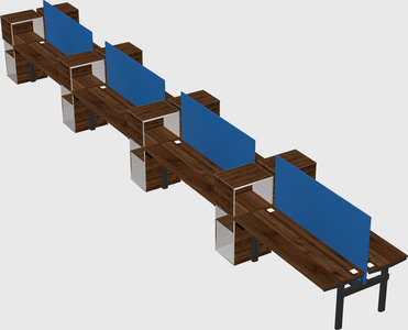 Shared electric desk + cabinet