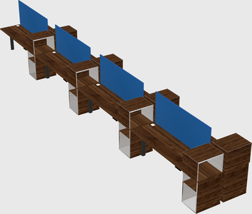 Shared electric desk + cabinet