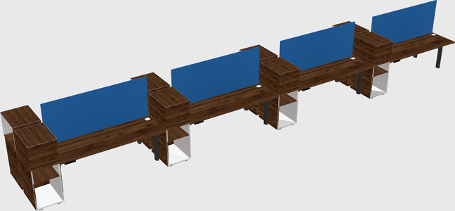 Shared electric desk + cabinet