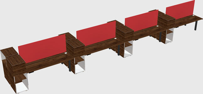 Shared electric desk + cabinet