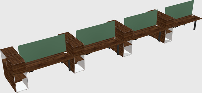 Shared electric desk + cabinet