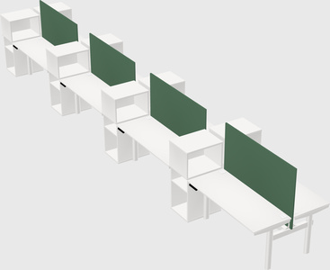 Shared electric desk + cabinet