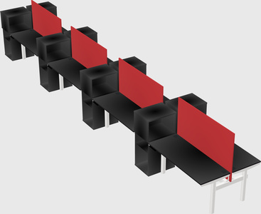 Shared electric desk + cabinet