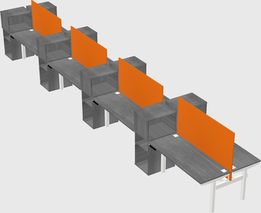Shared electric desk + cabinet