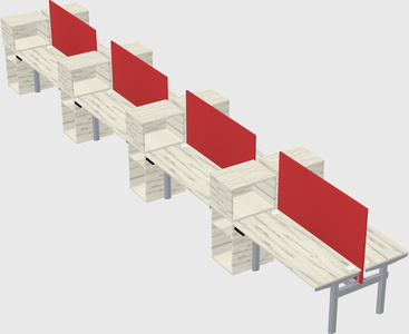 Shared electric desk + cabinet